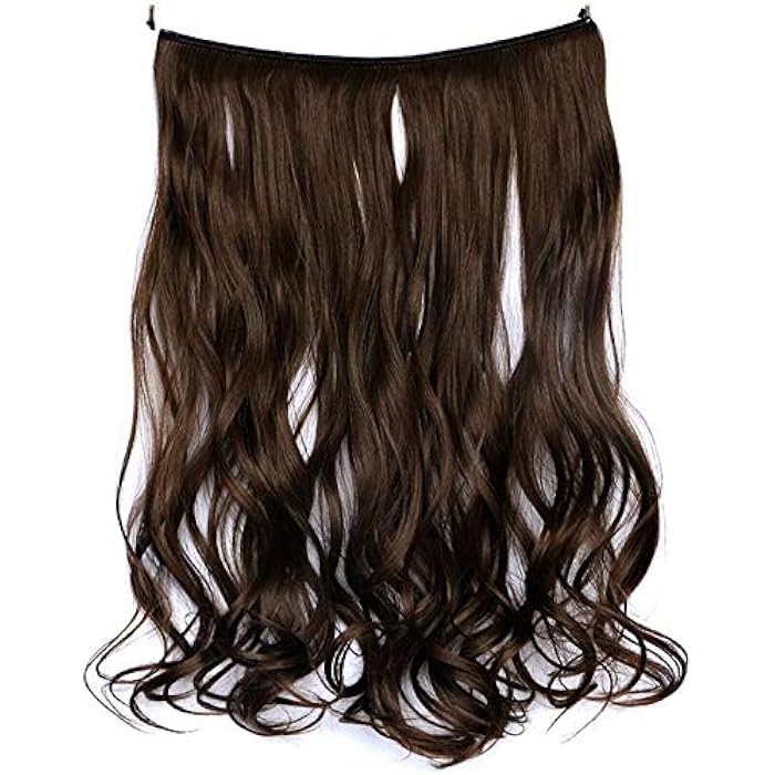 DILLARDS Fashion Long Curly Elegant Curtain Line Hair Extension 8008-10